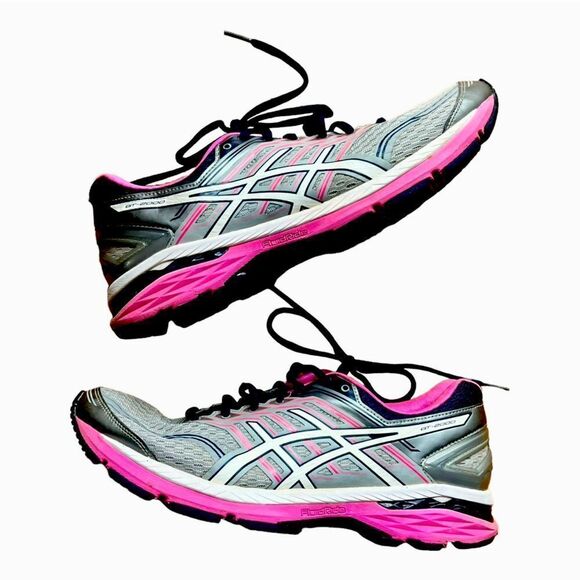 ASICS Women’s GT-2000 Running Dynamic Duomax Shoes Sneakers Gray Pink Sz 11 - Picture 1 of 11